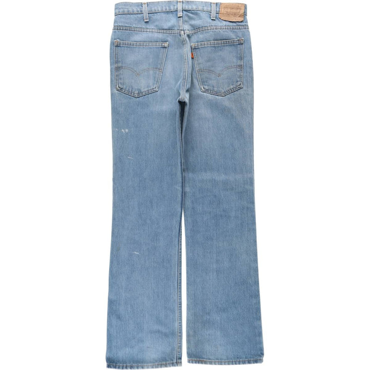 80s-90'S Levi's 40517 0916 Orange Tab Bootcut Denim Pants, Men's Size W34 (approx.), Vintage unclear Blue type light blue Vintage Second Hand