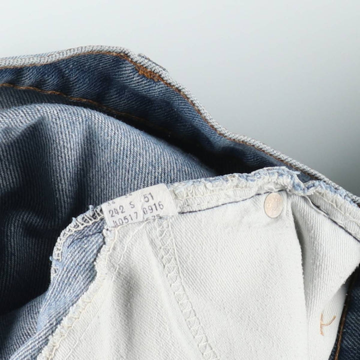 80s-90'S Levi's 40517 0916 Orange Tab Bootcut Denim Pants, Men's Size W34 (approx.), Vintage unclear Blue type light blue Vintage Second Hand