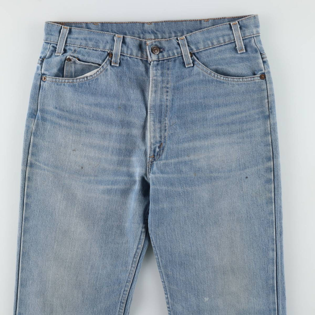 80s-90'S Levi's 40517 0916 Orange Tab Bootcut Denim Pants, Men's Size W34 (approx.), Vintage unclear Blue type light blue Vintage Second Hand