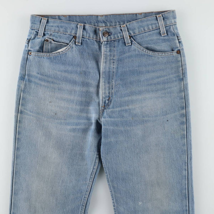 80s-90'S Levi's 40517 0916 Orange Tab Bootcut Denim Pants, Men's Size W34 (approx.), Vintage unclear Blue type light blue Vintage Second Hand