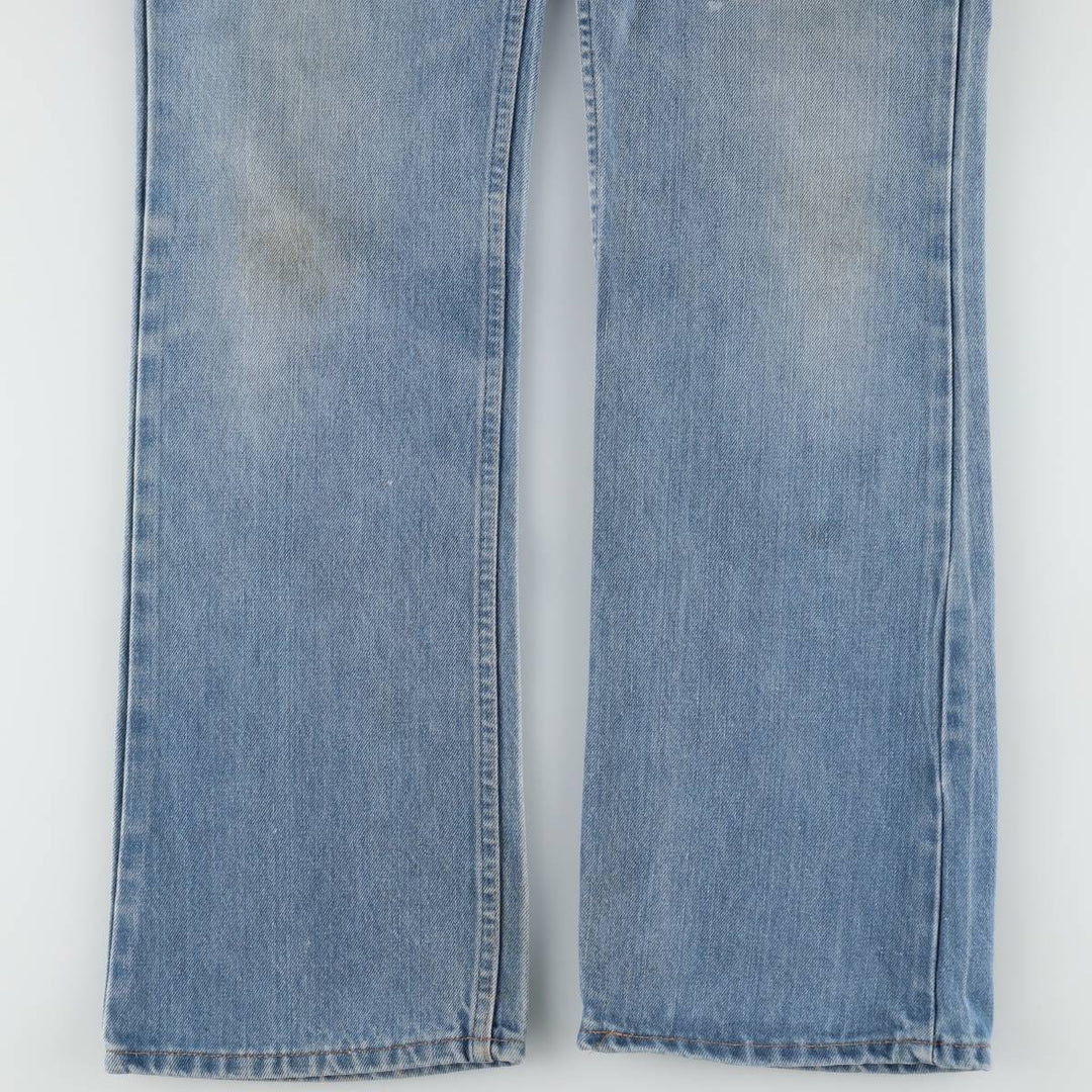 80s-90'S Levi's 40517 0916 Orange Tab Bootcut Denim Pants, Men's Size W34 (approx.), Vintage unclear Blue type light blue Vintage Second Hand