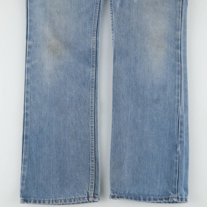 80s-90'S Levi's 40517 0916 Orange Tab Bootcut Denim Pants, Men's Size W34 (approx.), Vintage unclear Blue type light blue Vintage Second Hand