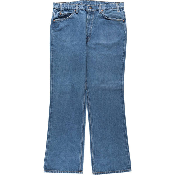 80s-90'S Levi's 517-0917 Orange Tab Bootcut Denim Pants, Men's W36 (approx.), Vintage unclear blue type Vintage Second Hand
