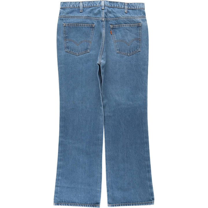 80s-90'S Levi's 517-0917 Orange Tab Bootcut Denim Pants, Men's W36 (approx.), Vintage unclear blue type Vintage Second Hand