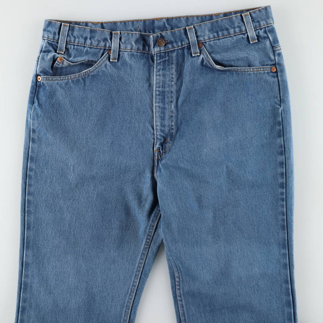 80s-90'S Levi's 517-0917 Orange Tab Bootcut Denim Pants, Men's W36 (approx.), Vintage unclear blue type Vintage Second Hand