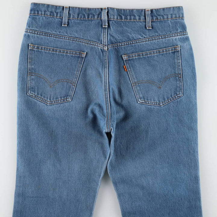 80s-90'S Levi's 517-0917 Orange Tab Bootcut Denim Pants, Men's W36 (approx.), Vintage unclear blue type Vintage Second Hand