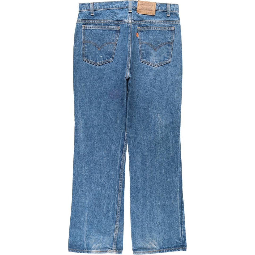 90'S Levi's 20517-0217 Orange Tab Bootcut Denim Pants Made in USA Men's W35 Vintage cotton blue type Vintage Second Hand