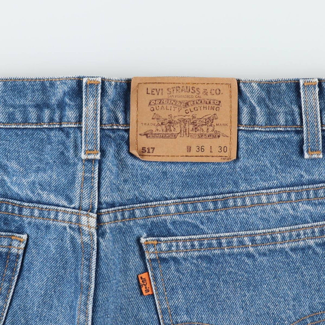 90'S Levi's 20517-0217 Orange Tab Bootcut Denim Pants Made in USA Men's W35 Vintage cotton blue type Vintage Second Hand