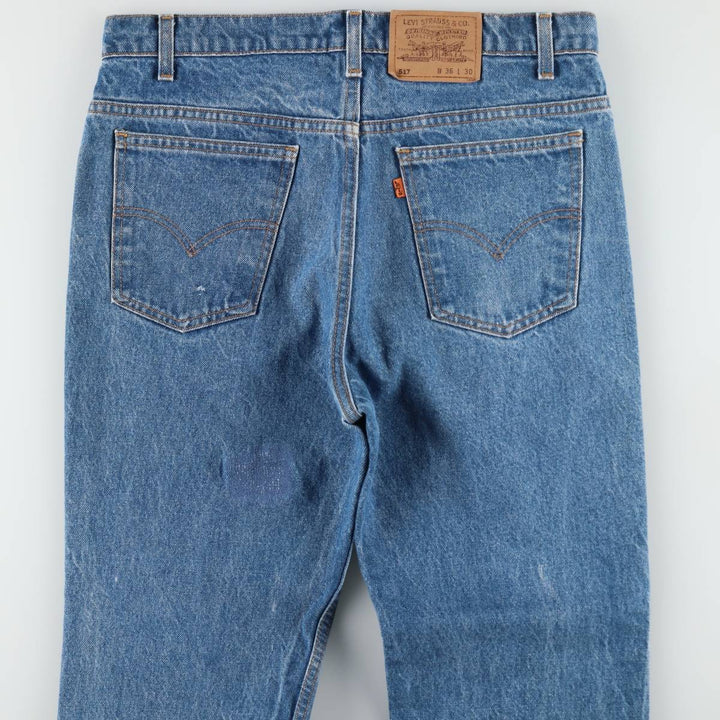 90'S Levi's 20517-0217 Orange Tab Bootcut Denim Pants Made in USA Men's W35 Vintage cotton blue type Vintage Second Hand
