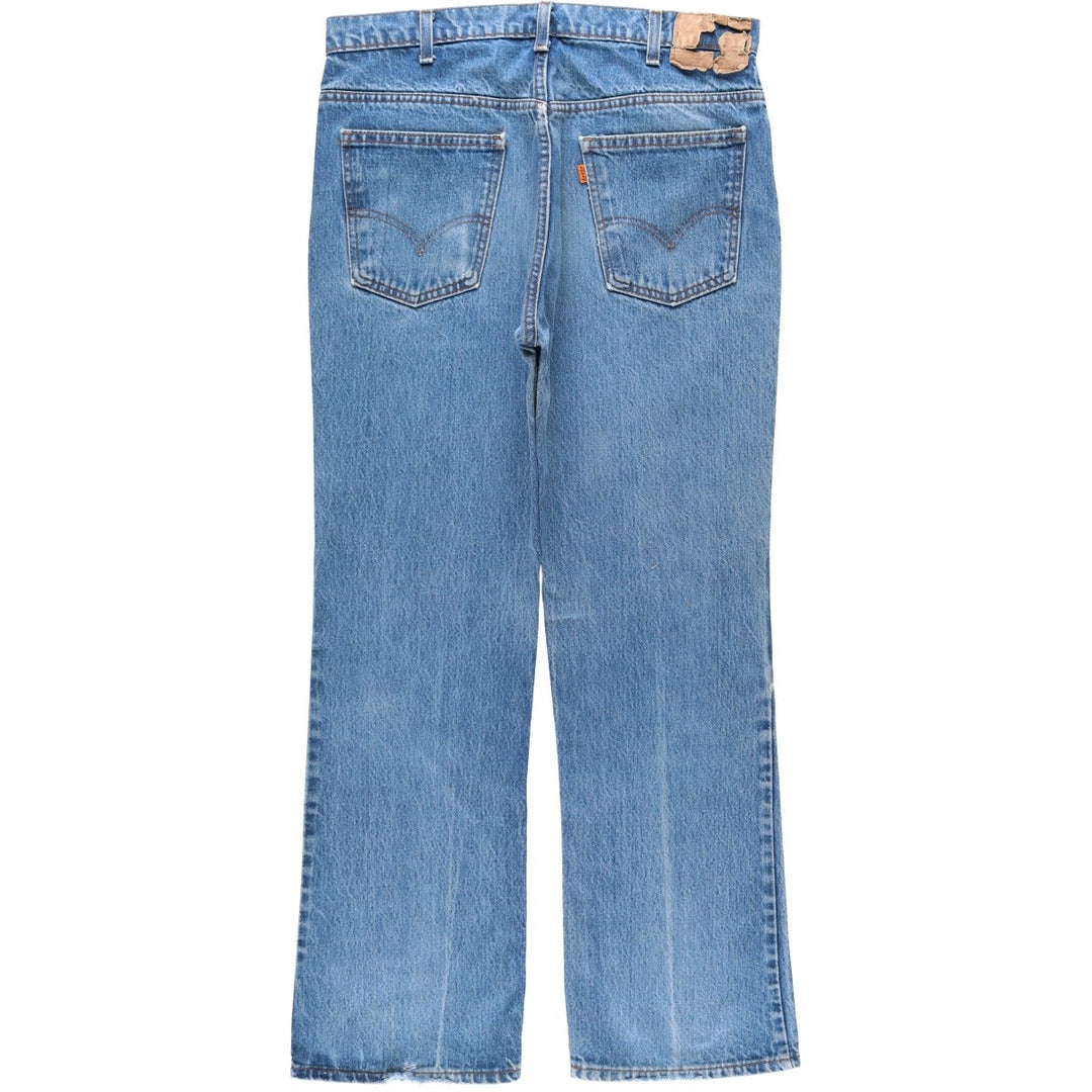 ~90'S Levi's 20517-0217 Orange Tab Bootcut Denim Pants, Men's W34 (approx.), Vintage unclear blue type Vintage Second Hand