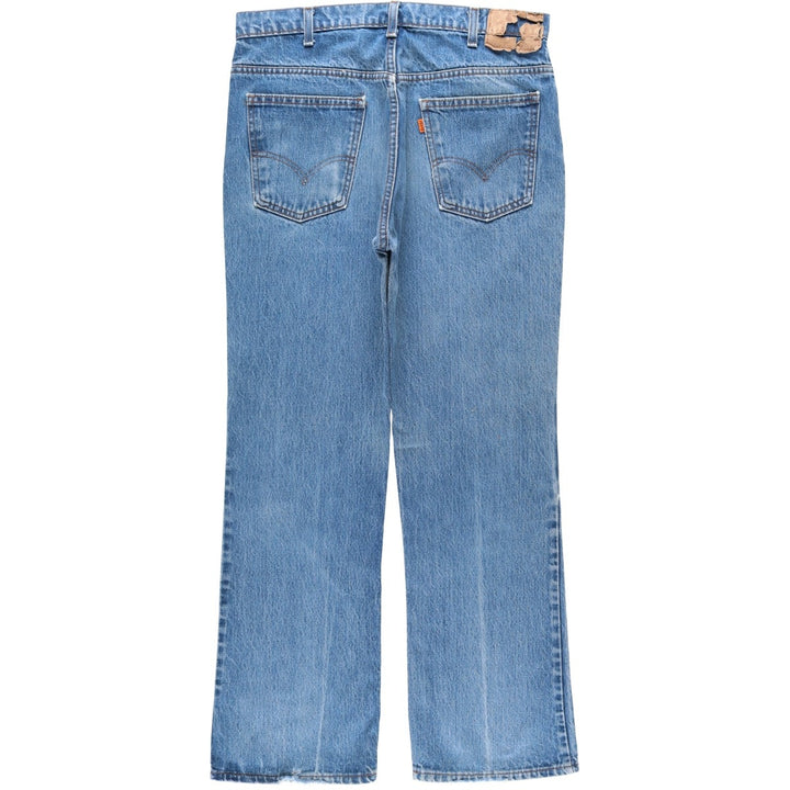 ~90'S Levi's 20517-0217 Orange Tab Bootcut Denim Pants, Men's W34 (approx.), Vintage unclear blue type Vintage Second Hand