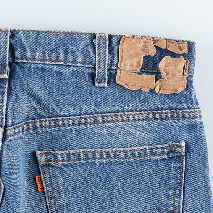 ~90'S Levi's 20517-0217 Orange Tab Bootcut Denim Pants, Men's W34 (approx.), Vintage unclear blue type Vintage Second Hand