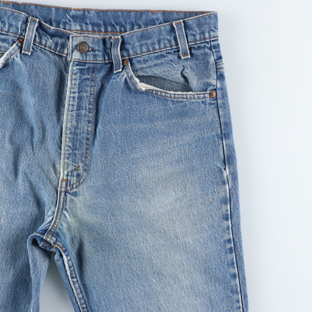 ~90'S Levi's 20517-0217 Orange Tab Bootcut Denim Pants, Men's W34 (approx.), Vintage unclear blue type Vintage Second Hand