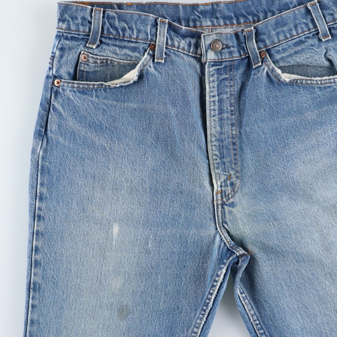 ~90'S Levi's 20517-0217 Orange Tab Bootcut Denim Pants, Men's W34 (approx.), Vintage unclear blue type Vintage Second Hand