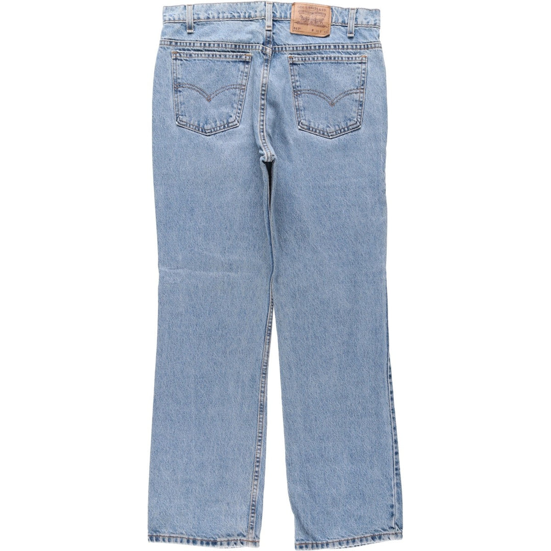 1990'S Levi's 40517-0215 Bootcut Denim Pants, Made in USA, Men's W35 (approx.), Vintage cotton blue type Vintage Second Hand