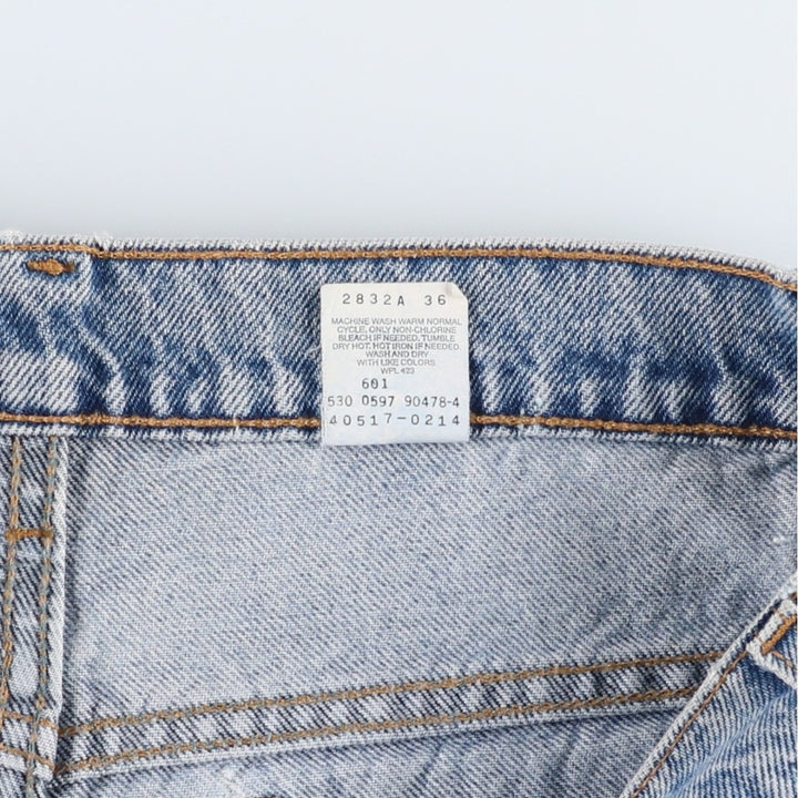 1990'S Levi's 40517-0215 Bootcut Denim Pants, Made in USA, Men's W35 (approx.), Vintage cotton blue type Vintage Second Hand