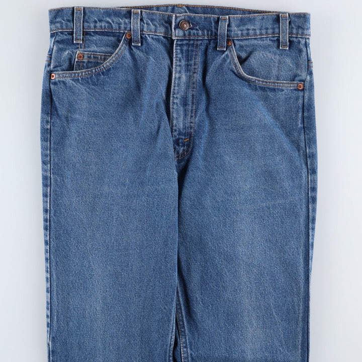 1990'S Levi's 20517 0217 Orange Tab Bootcut Denim Pants, Made in USA, Men's W34 (approx.), Vintage cotton blue type Vintage Second Hand