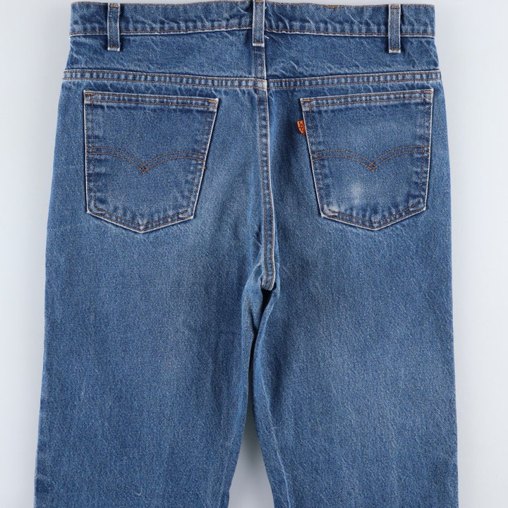 1990'S Levi's 20517 0217 Orange Tab Bootcut Denim Pants, Made in USA, Men's W34 (approx.), Vintage cotton blue type Vintage Second Hand