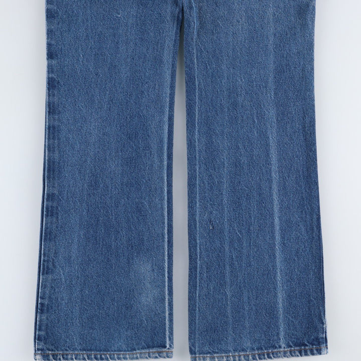 1990'S Levi's 20517 0217 Orange Tab Bootcut Denim Pants, Made in USA, Men's W34 (approx.), Vintage cotton blue type Vintage Second Hand
