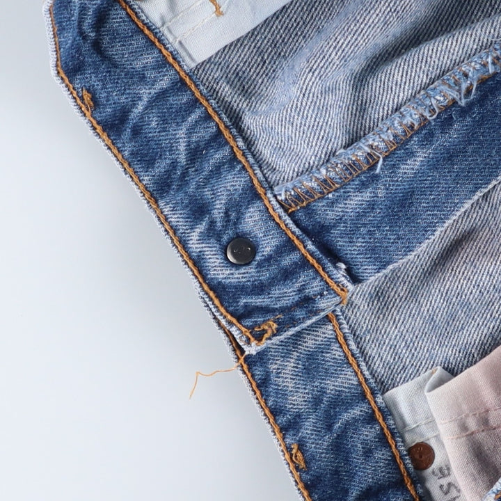 1990'S Levi's 517 Orange Tab Bootcut Denim Pants, Made in USA, Men's Size W36 (approx.), Vintage cotton blue type Vintage Second Hand