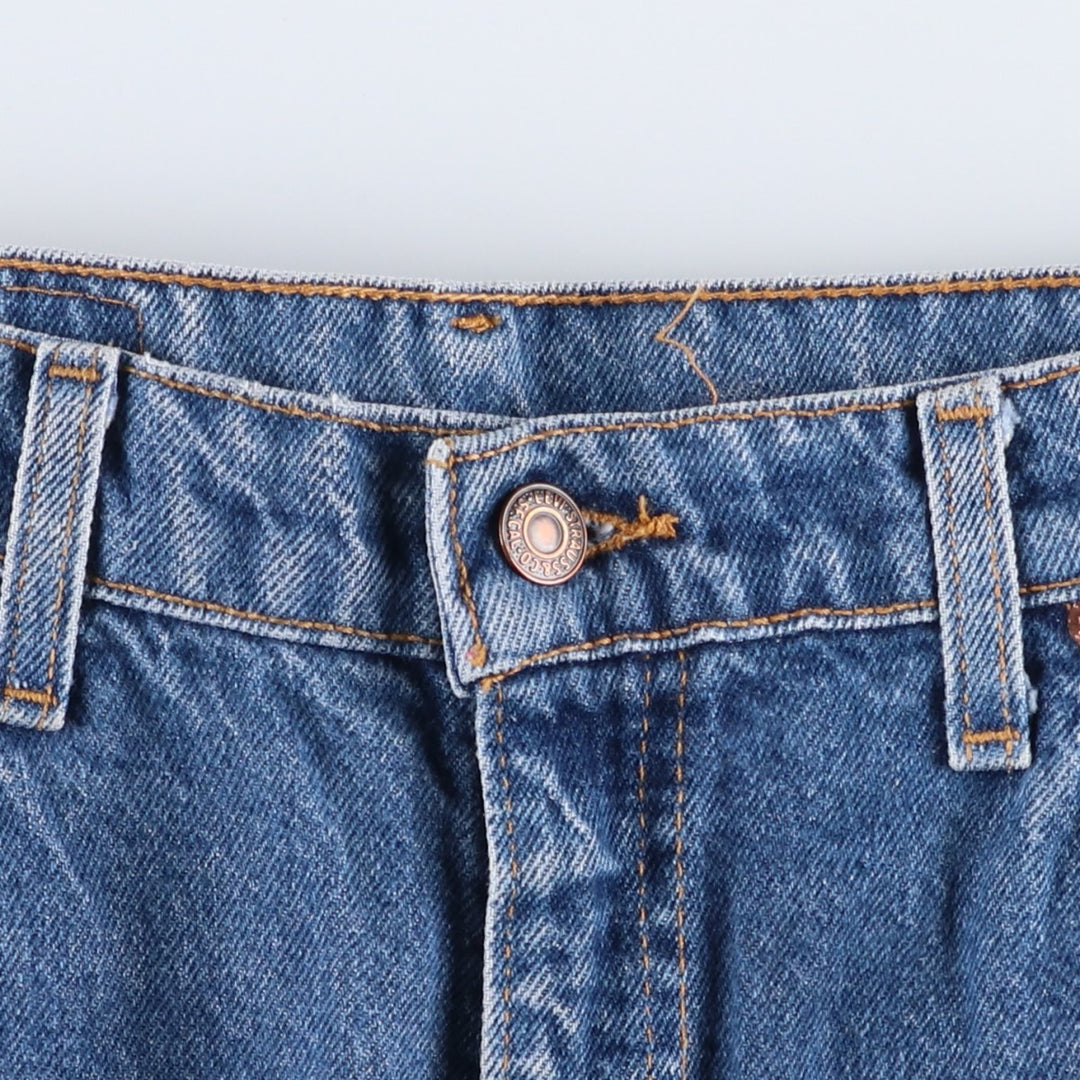 1990'S Levi's 517 Orange Tab Bootcut Denim Pants, Made in USA, Men's Size W36 (approx.), Vintage cotton blue type Vintage Second Hand