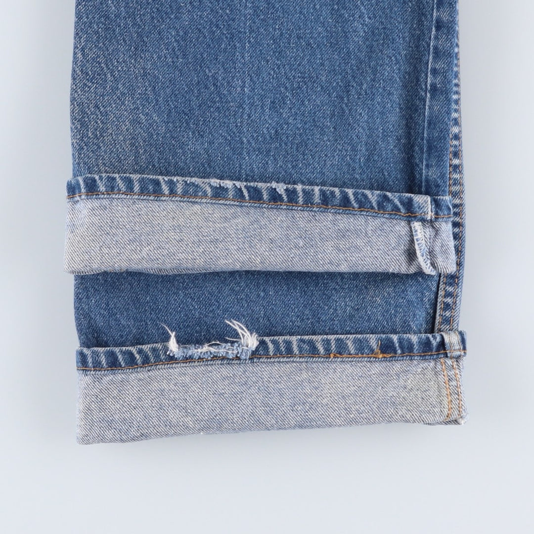 1990'S Levi's 517 Orange Tab Bootcut Denim Pants, Made in USA, Men's Size W36 (approx.), Vintage cotton blue type Vintage Second Hand