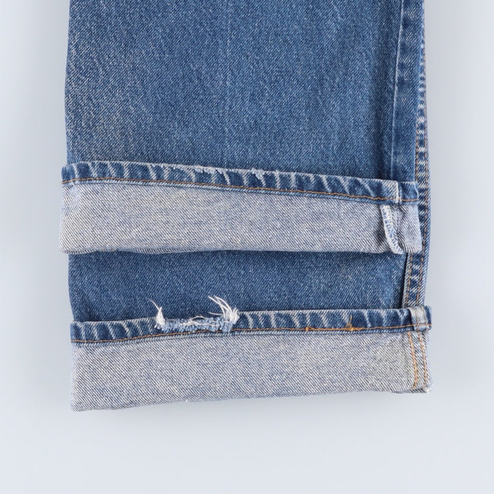 1990'S Levi's 517 Orange Tab Bootcut Denim Pants, Made in USA, Men's Size W36 (approx.), Vintage cotton blue type Vintage Second Hand
