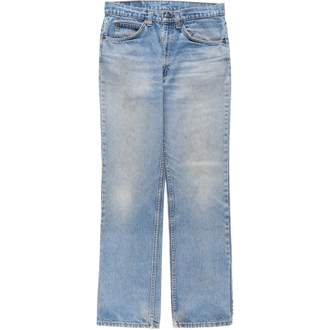 1990'S Levi's 20517 0217 Bootcut Denim Pants, Made in USA, Men's Size W32 (approx.), Vintage cotton blue type Vintage Second Hand