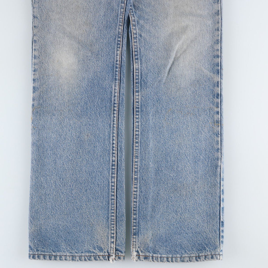 1990'S Levi's 20517 0217 Bootcut Denim Pants, Made in USA, Men's Size W32 (approx.), Vintage cotton blue type Vintage Second Hand