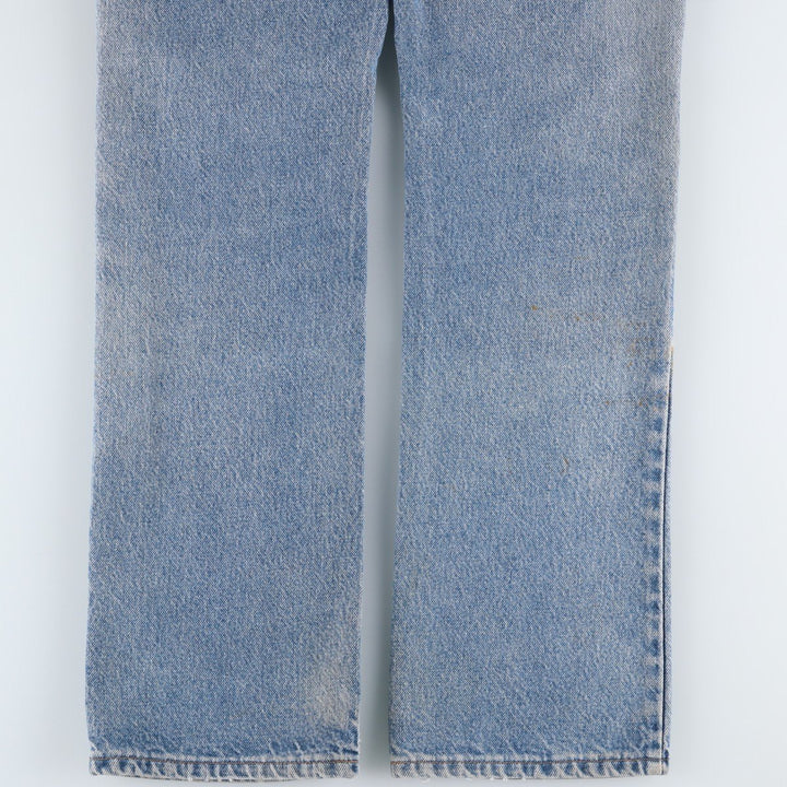 1990'S Levi's 20517 0217 Bootcut Denim Pants, Made in USA, Men's Size W32 (approx.), Vintage cotton blue type Vintage Second Hand