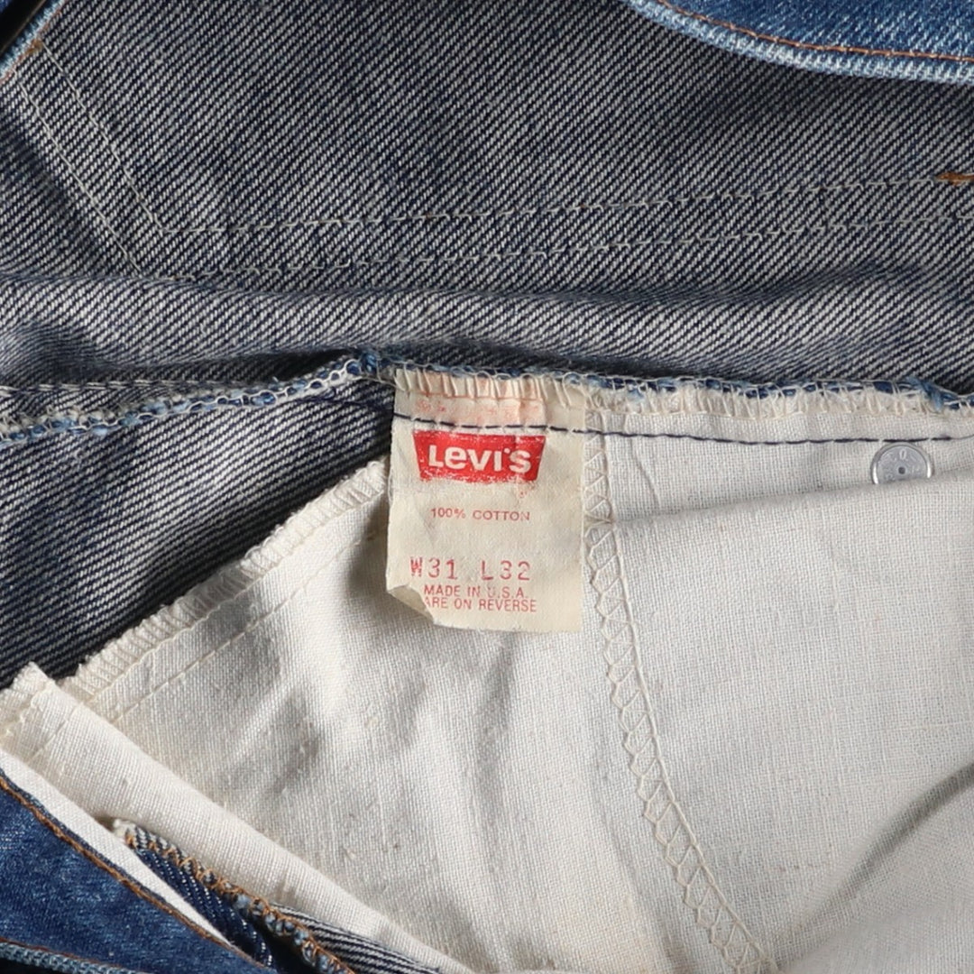 80s-90'S Levi's 20517 0217 Bootcut Denim Pants, Made in USA, Men's W31 (approx.), Vintage cotton blue type Vintage Second Hand