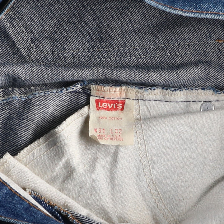 80s-90'S Levi's 20517 0217 Bootcut Denim Pants, Made in USA, Men's W31 (approx.), Vintage cotton blue type Vintage Second Hand