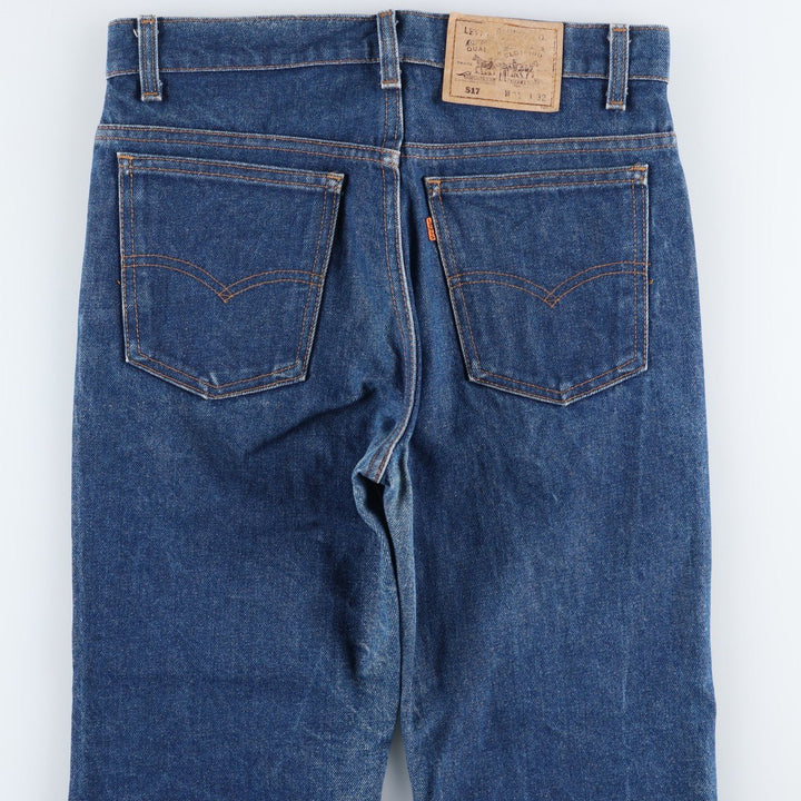80s-90'S Levi's 20517 0217 Bootcut Denim Pants, Made in USA, Men's W31 (approx.), Vintage cotton blue type Vintage Second Hand