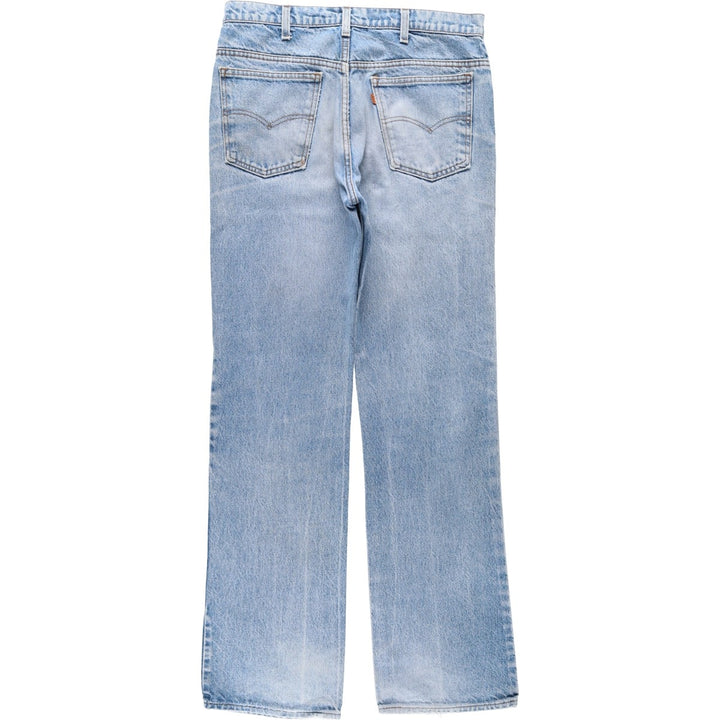 80s-90'S Levi's 517 Orange Tab Bootcut Denim Pants, Men's Size W33 (approx.), Vintage unclear blue type Vintage Second Hand