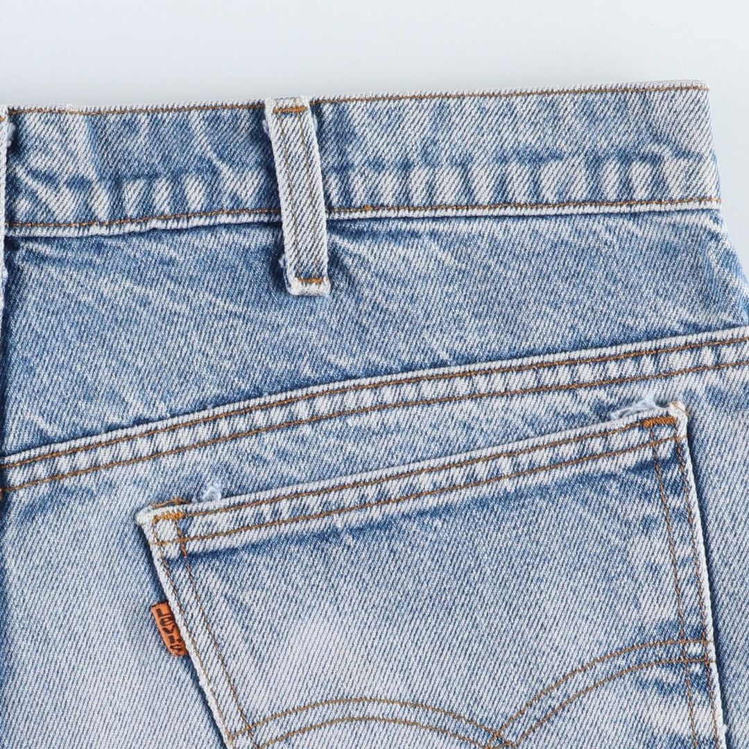 80s-90'S Levi's 517 Orange Tab Bootcut Denim Pants, Men's Size W33 (approx.), Vintage unclear blue type Vintage Second Hand