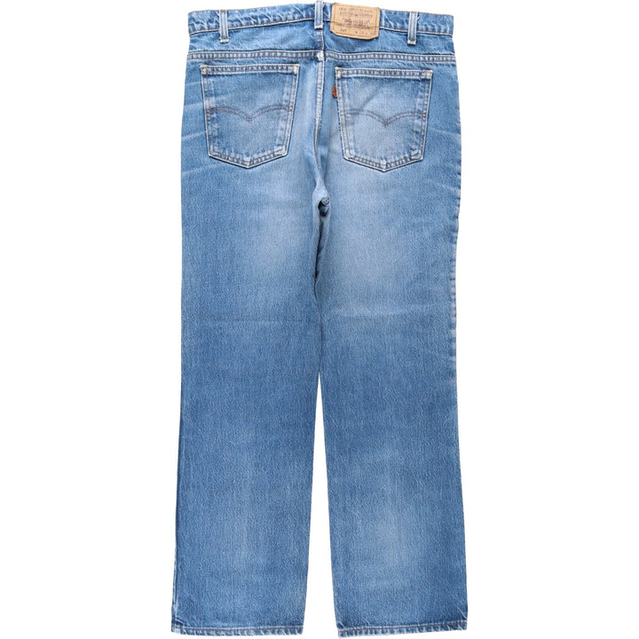 90'S Levi's 20517-0217 Orange Tab Bootcut Denim Pants, Made in USA, Men's Size 36, Vintage cotton blue type Vintage Second Hand