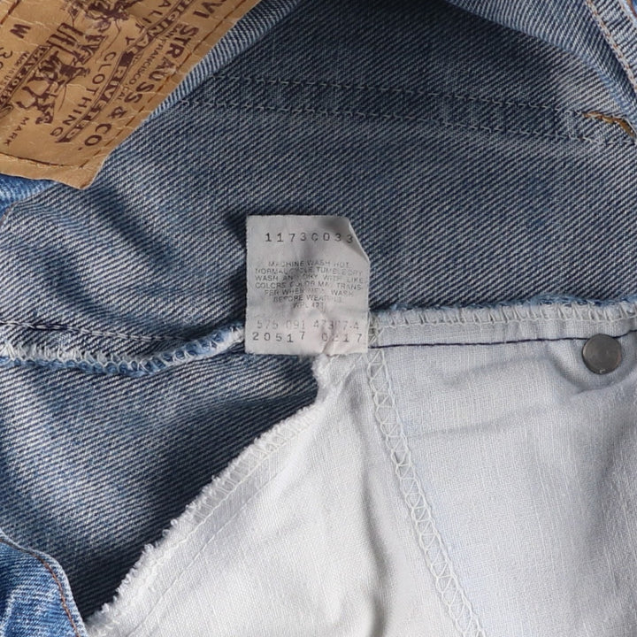 90'S Levi's 20517-0217 Orange Tab Bootcut Denim Pants, Made in USA, Men's Size 36, Vintage cotton blue type Vintage Second Hand