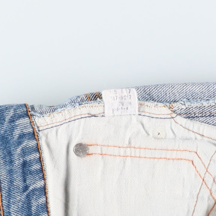 Levi's 517-0217 Bootcut Denim Pants, Men's Size W34 (approx.) unclear blue type Vintage Second Hand