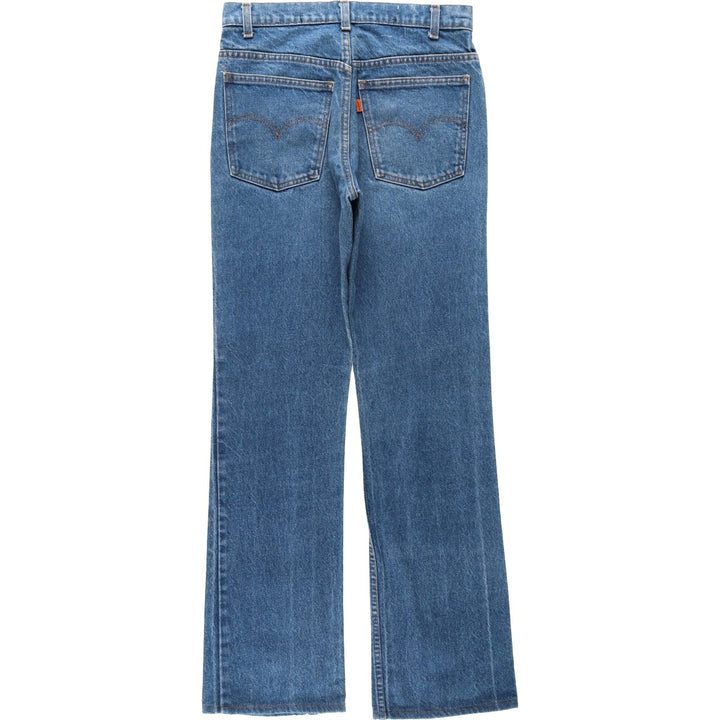1980'S Levi's 20517-0217 Bootcut Denim Pants, Men's Size W30 (approx.), Vintage unclear blue type Vintage Second Hand