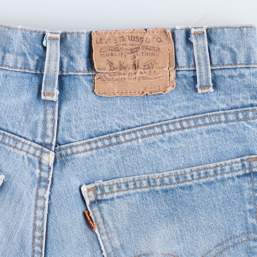 90'S Levi's 517 Orange Tab Bootcut Denim Pants, Men's Size W29 (approx.), Vintage unclear blue type Vintage Second Hand