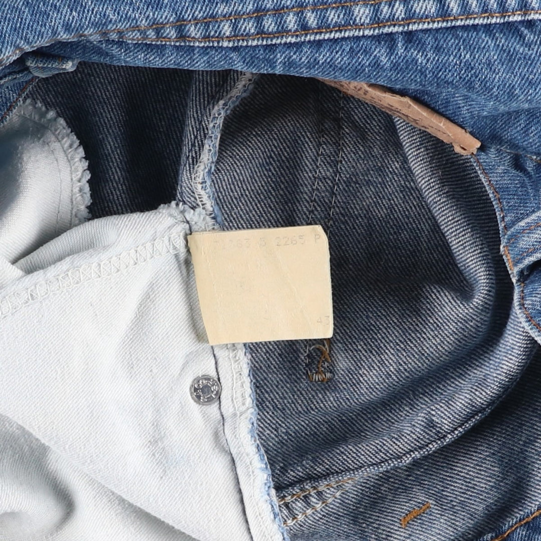 1980'S Levi's 20517-0217 Orange Tab Flare Cut Denim Pants, Made in USA, Vintage cotton blue type Vintage Second Hand