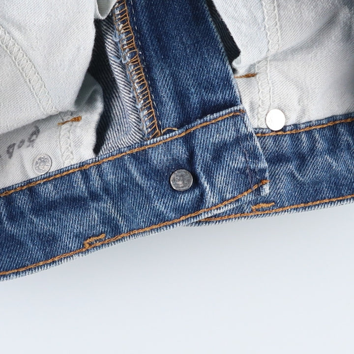 1980'S Levi's 20517-0217 Orange Tab Flare Cut Denim Pants, Made in USA, Vintage cotton blue type Vintage Second Hand