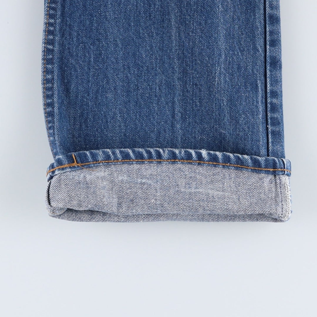 1980'S Levi's 20517-0217 Orange Tab Flare Cut Denim Pants, Made in USA, Vintage cotton blue type Vintage Second Hand