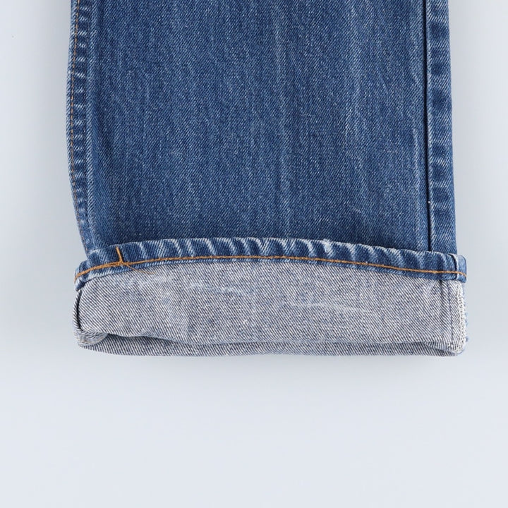 1980'S Levi's 20517-0217 Orange Tab Flare Cut Denim Pants, Made in USA, Vintage cotton blue type Vintage Second Hand
