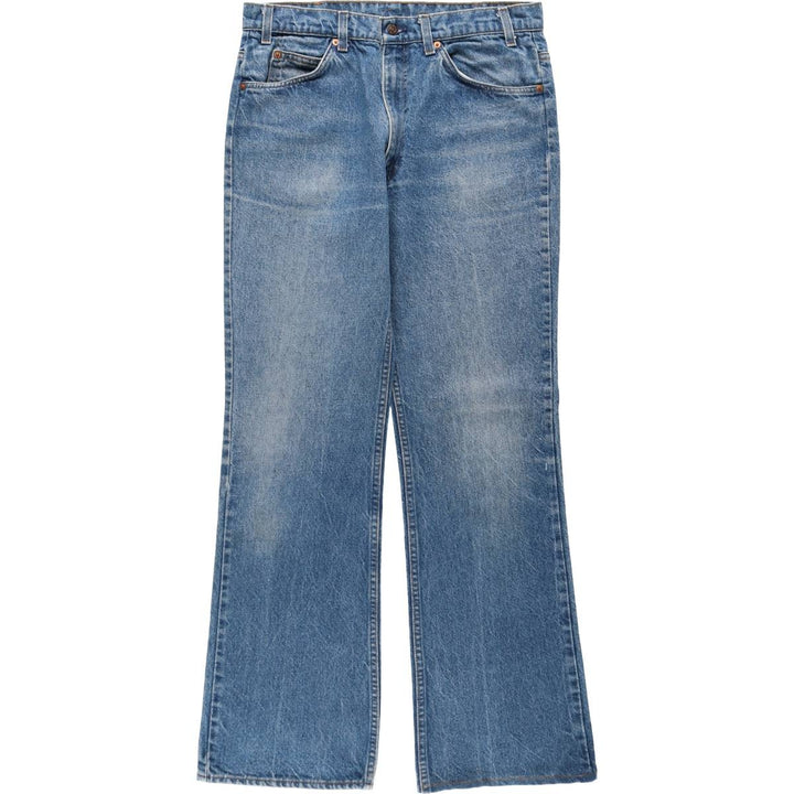 ~90'S Levi's 517 Orange Tab Bootcut Denim Pants, Made in USA, Men's W33 (approx.), Vintage unclear blue type Vintage Second Hand