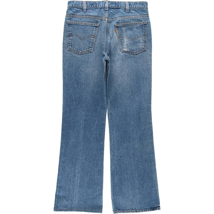 ~90'S Levi's 517 Orange Tab Bootcut Denim Pants, Made in USA, Men's W33 (approx.), Vintage unclear blue type Vintage Second Hand