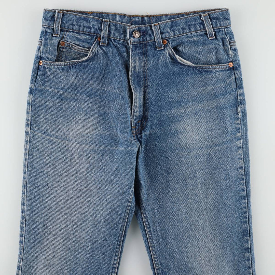 ~90'S Levi's 517 Orange Tab Bootcut Denim Pants, Made in USA, Men's W33 (approx.), Vintage unclear blue type Vintage Second Hand