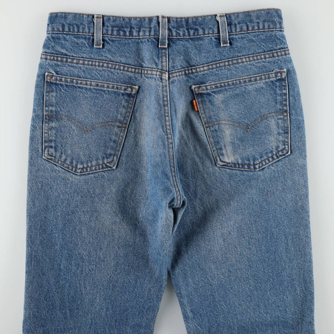 ~90'S Levi's 517 Orange Tab Bootcut Denim Pants, Made in USA, Men's W33 (approx.), Vintage unclear blue type Vintage Second Hand