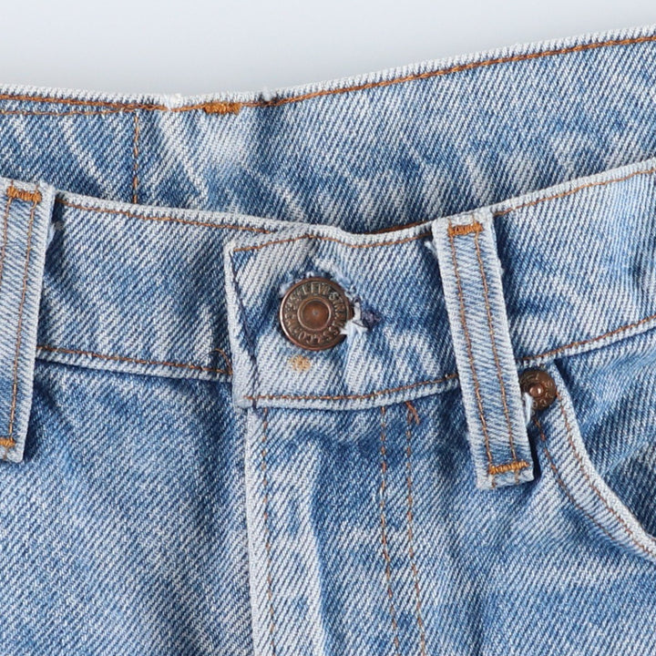 1990'S Levi's 20517-0217 Orange Tab Bootcut Denim Pants, Men's Size W30 (approx.), Vintage cotton Blue type light blue Vintage Second Hand