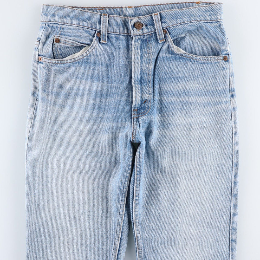 1990'S Levi's 20517-0217 Orange Tab Bootcut Denim Pants, Men's Size W30 (approx.), Vintage cotton Blue type light blue Vintage Second Hand